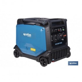 Generador inverter de gasolina de 223 cc | Motor de 4 tiempos | Generador inverter portátil | Máxima potencia: 3,8 kVA