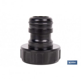 Adaptador de polipropileno con rosca hembra antifugas | Ligero y resistente | Adecuado para riego y mangueras | Salida de 1