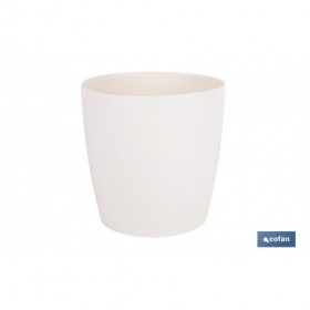 Maceta de Polipropileno redonda | Especial para plantas y flores | Perfecta para colocar en exterior o en interior