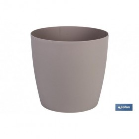 Maceta de Polipropileno redonda | Especial para plantas y flores | Perfecta para colocar en exterior o en interior