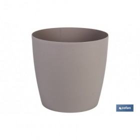 Maceta de Polipropileno redonda | Especial para plantas y flores | Perfecta para colocar en exterior o en interior