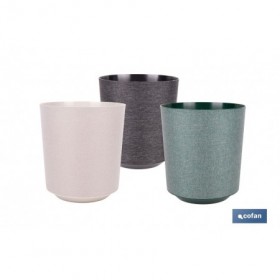 Macetas decorativas para interior | Maceteros redondos | Material: Polipropileno | Disponibles en diferentes colores y medidas