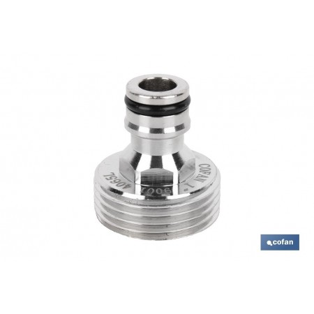 Adaptador de latón de rosca macho | Diferentes medidas | Apto para manguera | Ideal para jardinería