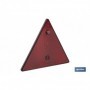 Catadióptrico triangular con agujero | Producto homologado | Disponible con o sin tornillos | Medidas: 155 x 137 mm
