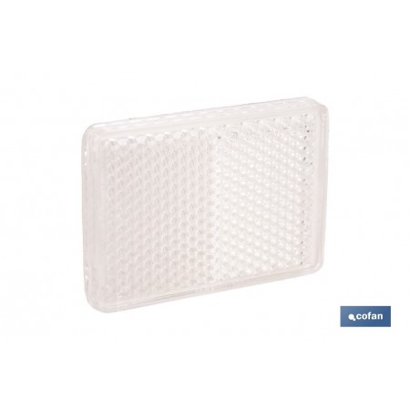 Catadióptrico rectangular adhesivo | Producto homologado | Disponible en 3 colores diferentes | Medidas: 56 x 39 mm
