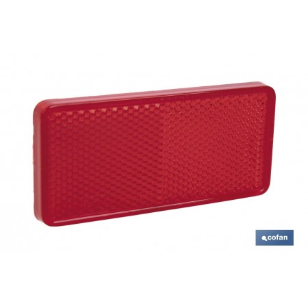 Catadióptrico rectangular adhesivo | Producto homologado | Disponible en 3 colores diferentes | Medidas: 94 x 44 mm