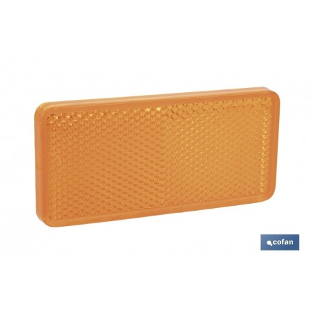 Catadióptrico rectangular adhesivo | Producto homologado | Disponible en 3 colores diferentes | Medidas: 94 x 44 mm