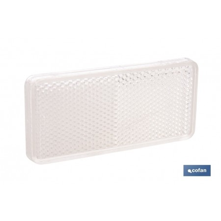 Catadióptrico rectangular adhesivo | Producto homologado | Disponible en 3 colores diferentes | Medidas: 94 x 44 mm