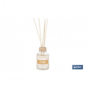 Ambientador de varillas | Aroma Malibú tropical | Difusor con varillas de ratán