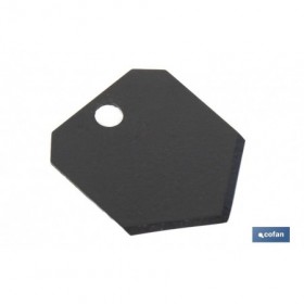 Recambio de cuchilla para tijeras cortamangueras | Material: acero inoxidable | Recubrimiento PTFE | Medidas: 25 x 20 x 1 mm