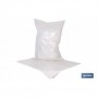 Saco de polietileno blanco impermeable | Galga 300 | Grosor: 75 micras | Medidas: 55 x 75 cm