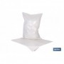 Saco de polietileno blanco impermeable | Galga 300 | Grosor: 75 micras | Medidas: 55 x 75 cm