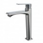 GRIFO MONOMANDO GRIS ALTO LAVABO
