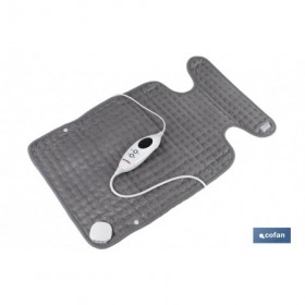 Almohadilla Eléctrica Térmica Gris | Medida: 65 x 38 cm | Con 6 Niveles de Calor