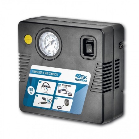 MINI COMPRESOR AIRE COMPACT COCHE 12V