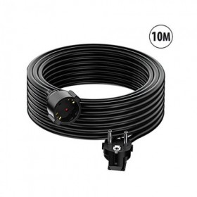 CABLE DE EXTENSIÓN NEGRO 10M SCHUKO TME