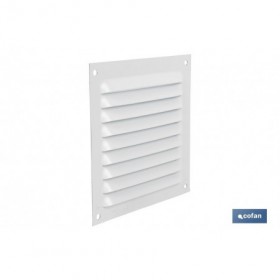 Rejilla de Ventilación | Fabricada en Aluminio Blanco | Varias medidas a elegir