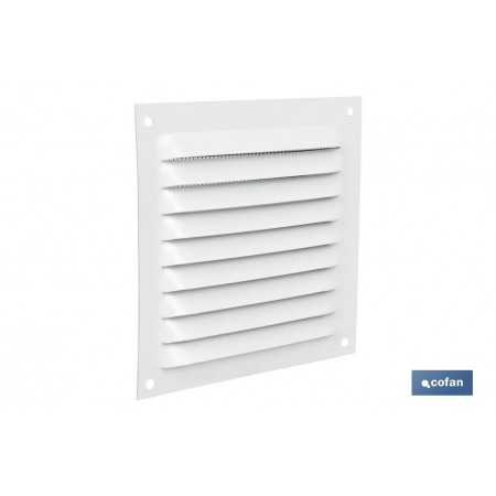 Rejilla de Ventilación con Mosquitera | Fabricada en Aluminio Blanco | Varias Medidas