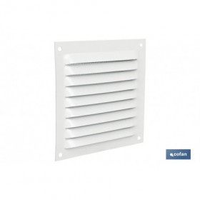 Rejilla de Ventilación con Mosquitera | Fabricada en Aluminio Blanco | Varias Medidas