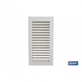 Rejilla de Ventilación para Empotrar | Fabricada en ABS | 13,3 x 26 cm