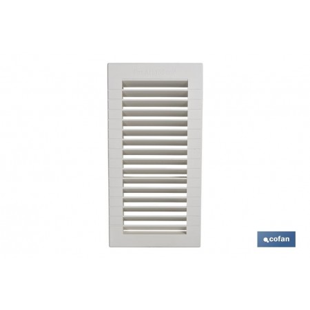 Rejilla de Ventilación para Empotrar | Fabricada en ABS | 13,3 x 26 cm