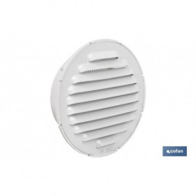 Rejilla de Ventilación para Empotrar a Tubo | Fabricada en Aluminio Blanco | 2 Medidas