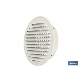 Rejilla de Ventilación para Empotrar a Tubo | Fabricada en Aluminio Blanco | 2 Medidas