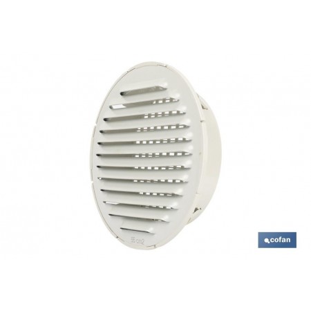 Rejilla de Ventilación para Empotrar a Tubo | Fabricada en Aluminio Blanco | 2 Medidas