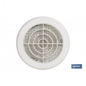 Rejilla de Ventilación para Empotrar a Tubo con Clip | Fabricada en ABS Blanco | Diferentes Diámetros