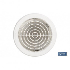 Rejilla de Ventilación para Empotrar a Tubo con Clip | Fabricada en ABS Blanco | Diferentes Diámetros