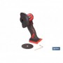 Mini amoladora a batería | 19.500 rpm | Para discos 76 mm | Empuñadura ergonómica | Disponible con y sin batería y cargador