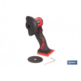Mini amoladora a batería | 19.500 rpm | Para discos 76 mm | Empuñadura ergonómica | Disponible con y sin batería y cargador