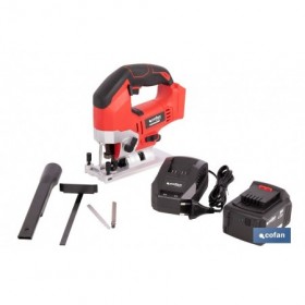 Sierra de calar a batería con motor brushless | Velocidad variable | Acción pendular | Disponible con y sin batería y cargador