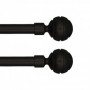 BARRA FORJA AZMARK 16/19MM 150-290CM ESFERA NEGRA KIT