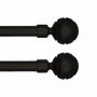 BARRA FORJA AZMARK 16/19MM 150-290CM ESFERA NEGRA KIT