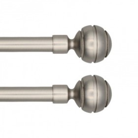 BARRA FORJA AZMARK 16/19MM 150-290CM ESFERA NICKEL  KIT