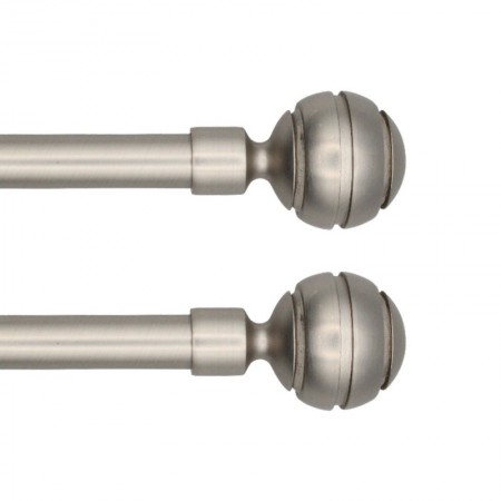 BARRA FORJA AZMARK 16/19MM 150-290CM ESFERA NICKEL  KIT