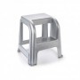 TABURETE SCALA 44x42x45 CM PLATA