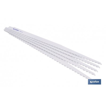 Hojas de sierra de sable universales HCS para madera seca, aglomerado y plásticos | Disponibles en diferentes longitudes