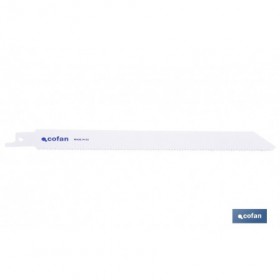 Hojas de sierra de sable universales bimetal para metales de 2 a 4 mm de espesor | Disponible en diferentes longitudes y pasos