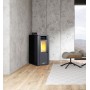 ESTUFA PELLET MUNDOCLIMA BIOTHERM COLOR NEGRO CANALIZABLE EAMES 10 KW