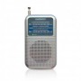 RADIO PORTATIL PLATA CON ALTAVOZ DAEWOO