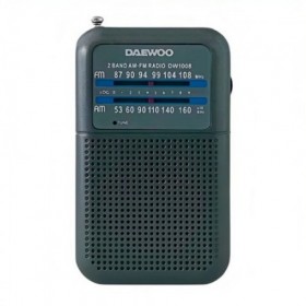 RADIO PORTATIL GRIS CON ALTAVOZ DAEWOO