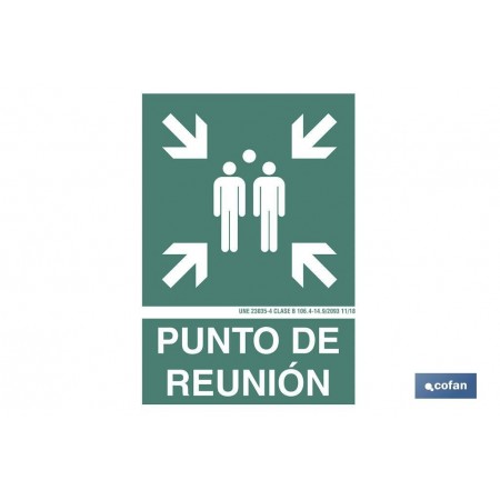 Punto de reunión Pictograma  Texto