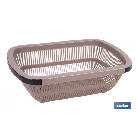 Escurridor rectangular extensible | Lava y escurre alimentos sobre el fregadero | Disponible en diferentes colores