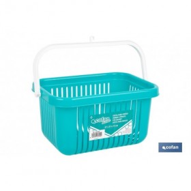 Cesta para pinzas de ropa con colgador | Almacenamiento para colada | Disponible en diferentes colores