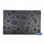 Felpudo de entrada con diseño de huellas | Adecuado para interior y exterior | 100 % caucho | Medidas: 40 x 60 cm