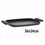PLANCHA ASAR 36x24CM NEGRA INOXIBAR
