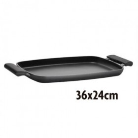 PLANCHA ASAR 36x24CM NEGRA INOXIBAR