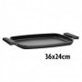 PLANCHA ASAR 36x24CM NEGRA INOXIBAR